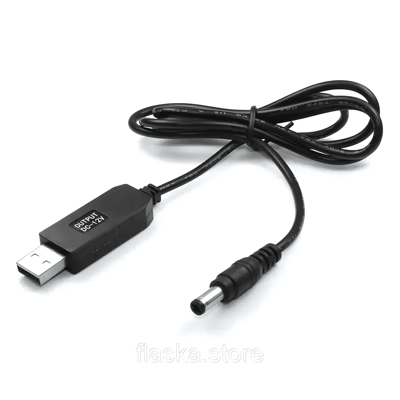 Кабель для живлення Wi-Fi роутера від повербанка USB → DC кабель із перетворенням 5V→12V (5.5×2.1 мм) / 9V→12V (5.5×2.1 мм)