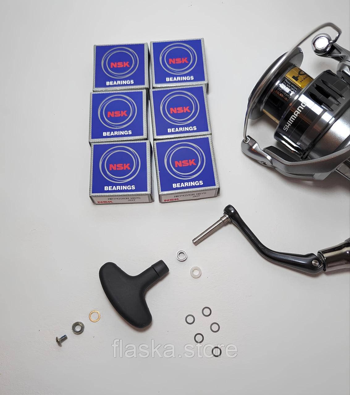 Японський тюнінг-комплект NSK для кноба та ролика лісоукладача котушок Daiwa / Shimano