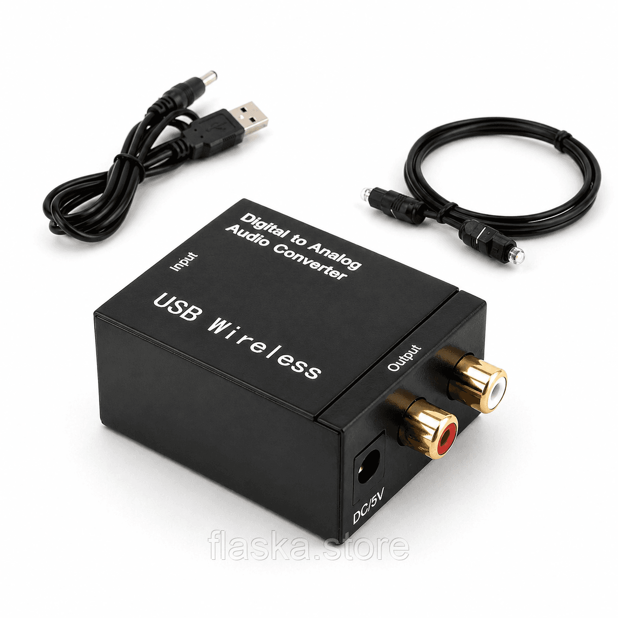 Аудіоконвертер цифро-аналоговий DAC SPDIF / Toslink / Coaxial → RCA з Bluetooth